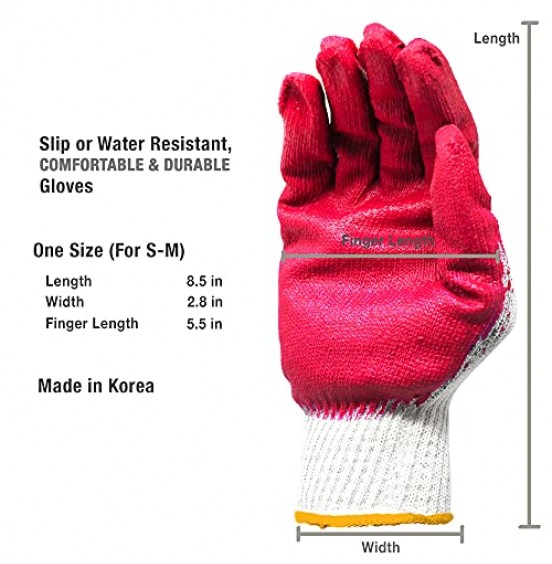 Red coating-Knit Glove(300 pairs)